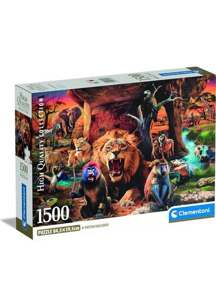 1500 Parça Yüksek Kaliteli Koleksiyon Puzzle The Tribal Society (Compact Box)