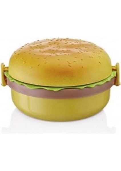 Sarı Hamburger Şeklinde Beslenme ve Saklama Kabı, Şık ve Kullanışlı Tasarım fiyatları