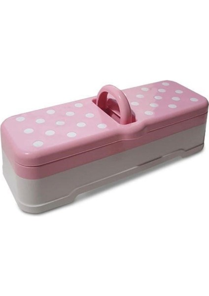 4 Bölmeli Benekli Kapaklı Baharatlık, Şık ve Fonksiyonel Baharat Saklama Kutusu