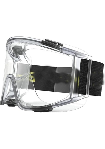 Kimyasal Güvenlik Gözlüğü, Şeffaf, Toz ve Işık Koruyucu, Silikon, Buğulanmaz