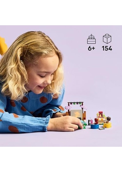Friends Arkadaşlık Film Gecesi 42642-6 Yaş ve Üzeri Kız ve Erkek Çocuklar Için 2 Mini Bebek ve Aksesuarlar Içeren Yaratıcı Rol Yapma Oyuncağı Yapım Seti, Doğum Günü Hediyesi Fikri (154 Parça) modelleri
