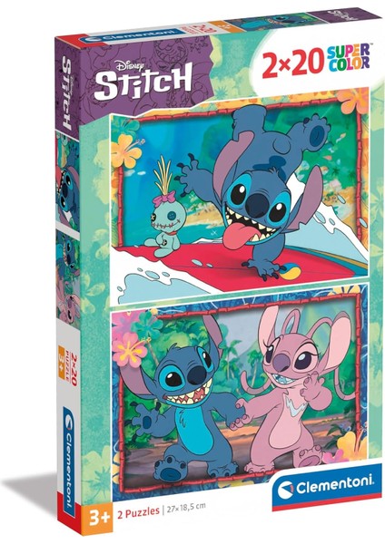 Trefl 2X20 El. El. Super Kolor Stitch Puzzle