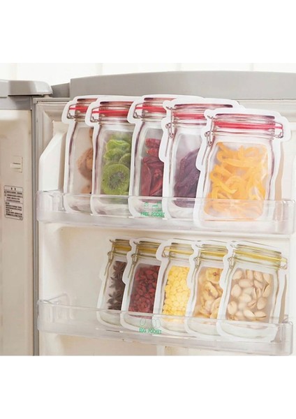 Çok Renkli Orta Boy Kilitli Saklama Poşeti, 3'lü Paket modelleri