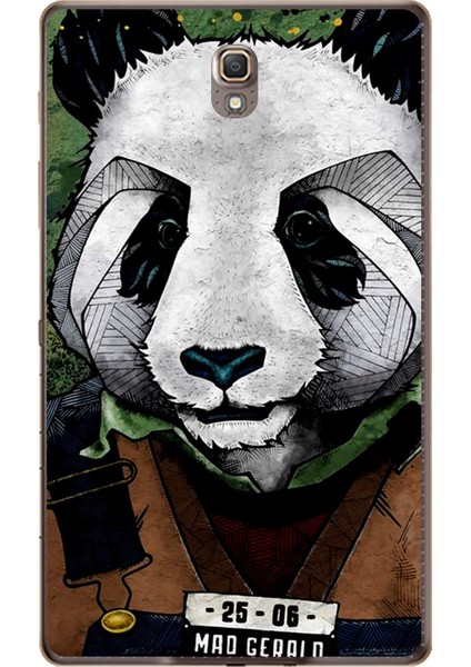Accessories Samsung Galaxy Tab ile Uyumlu S SM-T700 Panda Baskılı Silikon Kılıf