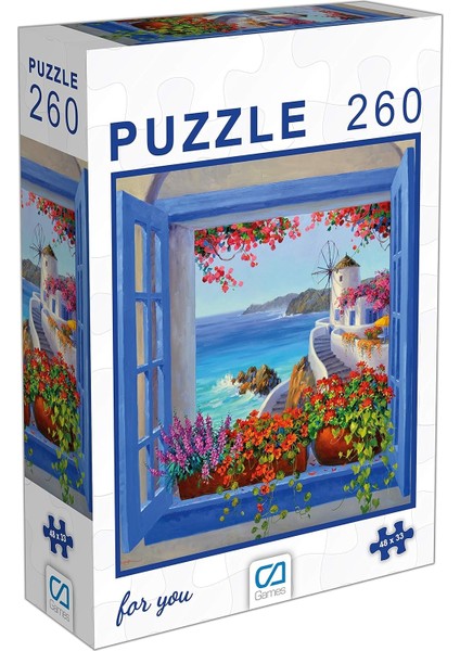 Games Pencere Puzzle 260 Parça 48 x 33 Cm. 6002