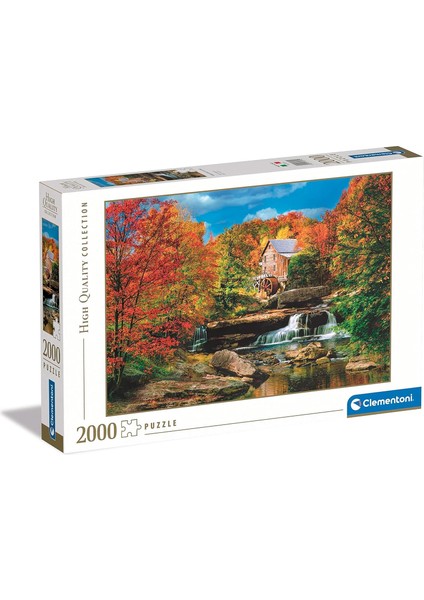 32574 Italy Collection-Glade Creek Grist Mill, Yapboz 2000 Parça Yetişkinler ve Çocuklar Için, 10 Yaşındaki Tüm Aile Için Beceri Oyunu, Çok Renkli
