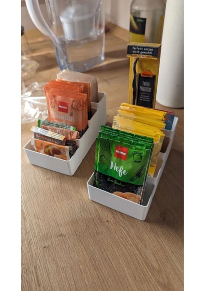 Beyaz Mutfak Hamur Işi Paketleri Organizeri, Pratik ve Şık Saklama Çözümü modelleri