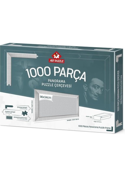 Puzzle Gümüş 1000 Parça Panorama Demonte Puzzle Çerçevesi