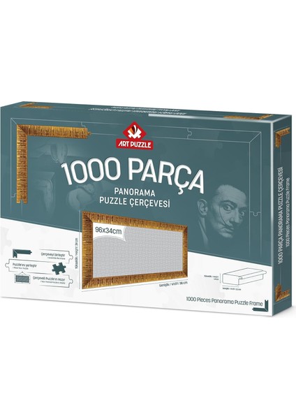 Puzzle Altın 1000 Parça Panorama Demonte Puzzle Çerçevesi