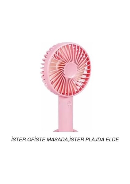 Adet Mini Fan,telefon Tutucu,portatif El Vantilatörü Pembe 9,3X19CM