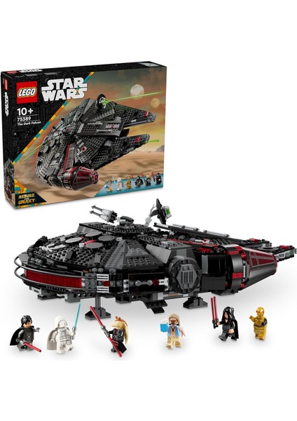 Star Wars Karanlık Falcon 75389 - 10 Yaş ve Üzeri Star Wars Seven Kız ve Erkek Çocukları Için C-3po Dahil 6 Minifigür Içeren Oyuncak Araç Yapım Seti, Çocuk Doğum Günü Hediyesi Fikri (1579 Parça)