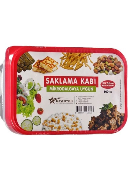 Turuncu 5'li Saklama Kabı Seti, Pratik ve Şık Saklama Çözümü