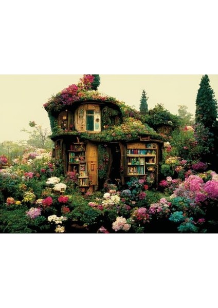 Puzzle - Çiçekli Kütüphane / 1000 Parça Puzzle, 1152 fiyatları