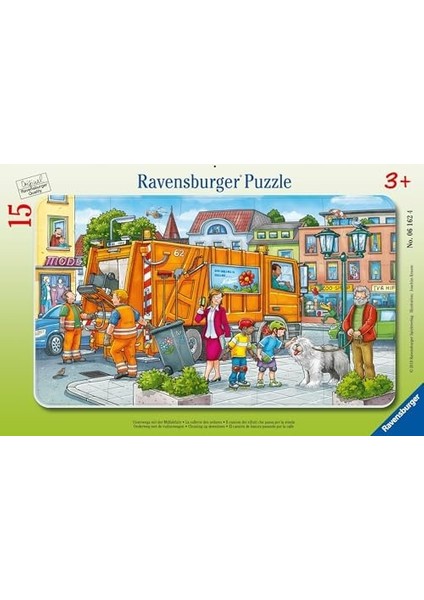 - 61624 Çöp Toplama Kamyonu Çocuk Puzzle, 15 Parça fiyatları