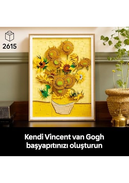 Art Vincent Van Gogh - Ayçiçekleri 31215 - Yetişkinler Için Ayarlanabilir Taç Yaprakları Içeren Yaratıcı Dekoratif Model Yapım Seti, Sanatsever Kadınlar ve Erkekler Için Hediye Fikri (2615 Parça) modelleri