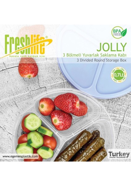 Çok Renkli 3 Bölmeli Saklama Kabı, Pratik ve Şık Mutfak Düzeni Için Ideal modelleri