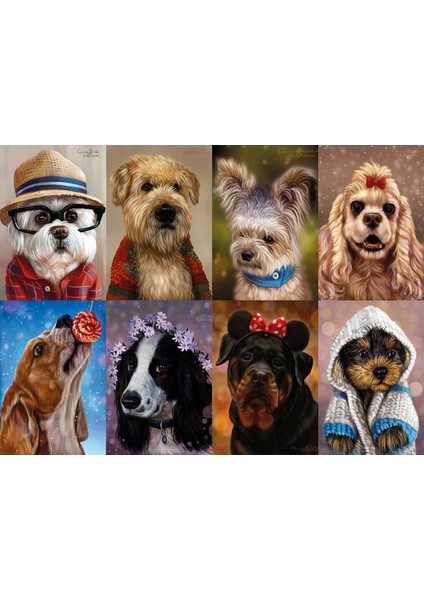Puzzle 1000 Parça - Sevimli Köpek Yavruları