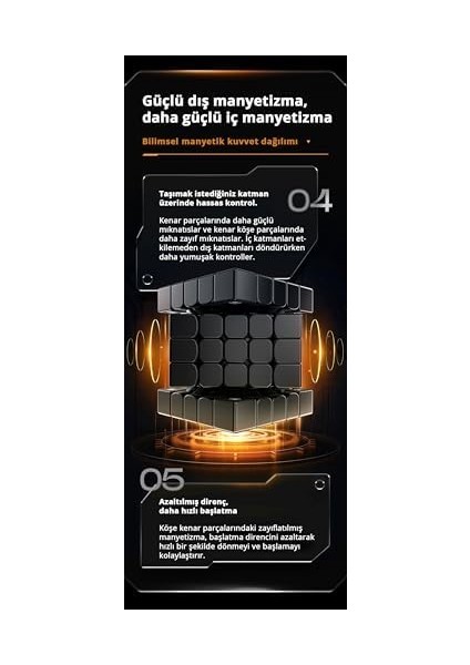 Gan 562 M 5x5 Manyetik Sihirli Küp Rubik Küp Buzlu Kaplama Türkiye Resmi Satıcısı fiyatları