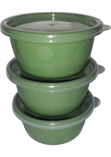 3'lü Hava Sızdırmaz Saklama Kabı Seti, 250ML, Yeşil fiyatları