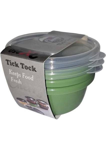 3'lü Hava Sızdırmaz Saklama Kabı Seti, 250ML, Yeşil modelleri