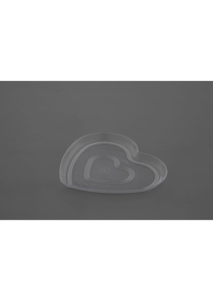 Şeffaf Kalp Pe Plastik Tepsi 500G, 10 Adet, Hacimli ve Dayanıklı, Ideal Kullanım Sağlar modelleri
