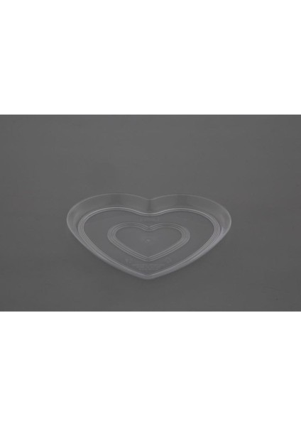 Şeffaf Kalp Pe Plastik Tepsi 500G, 10 Adet, Hacimli ve Dayanıklı, Ideal Kullanım Sağlar fırsatları