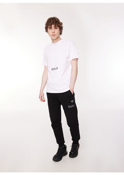 Bisiklet Yaka Desenli Beyaz Erkek T-Shirt M6681 001 Whıte modelleri