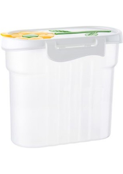 Beyaz 1,7 Lt Saklama Kabı, Bakliyat ve Gıda Saklama Için Ideal