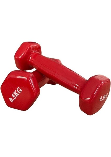 Köşeli Vinly Dambıl Seti, Kaymaz ve Özel Kaplamalı, Ergonomik Kullanım Sağlar.