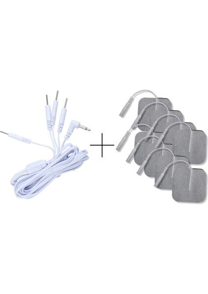 8 Adet Kablosuz Elektrostimülasyon Kablolu Egzersiz Aleti Beyaz