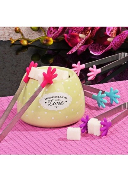 Beyaz Silikon Uçlu Lüks Şeker Maşası, Pratik ve Şık Tasarım fiyatları