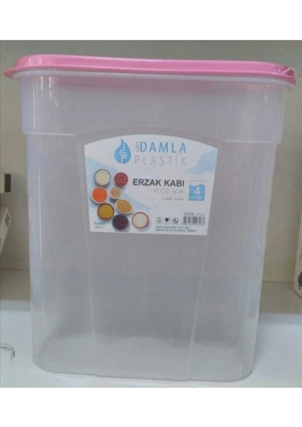Renkli 4 Litrelik Çok Amaçlı Saklama Kabı, Pratik ve Şık Tasarım