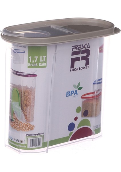 Beyaz 1,7 Litre Sağlıklı Saklama Kabı, Şeffaf ve Dayanıklı, Kolay Kullanım