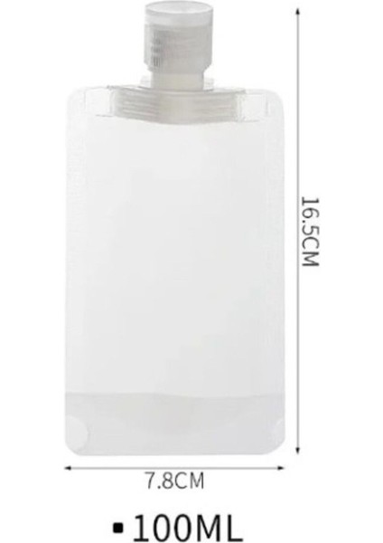 3'lü 100ML Seyahat Kabı Seti, Yeniden Doldurulabilir, Kullanışlı ve Renkli fiyatları