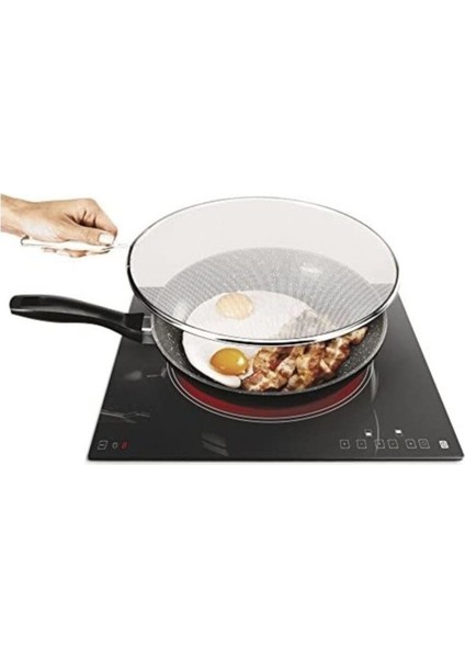 Beyaz 29 cm Saplı Yağ Sıçratmaz Kapak, Pratik ve Kullanışlı Tasarım fiyatları