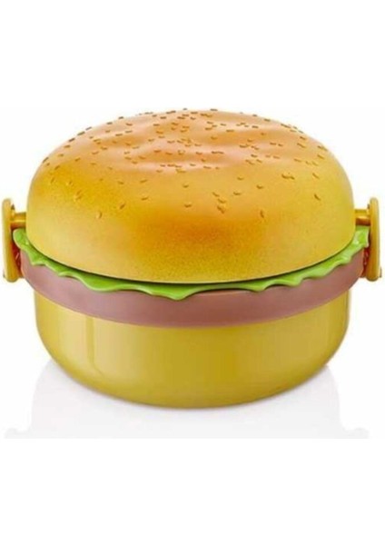 Renkli Hamburger Saklama ve Beslenme Kutusu, Pratik ve Şık Tasarım