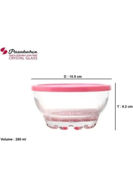 Kapaklı Cam Kase, Kahvaltılık, Siyah, 1 Adet, Şık ve Kullanışlı Tasarım