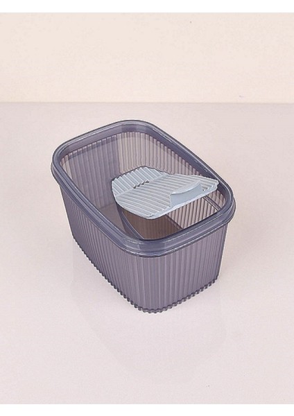 Gri 1,3lt Bakliyat Saklama Kabı - Pratik ve Şık Mutfak Düzenleyici