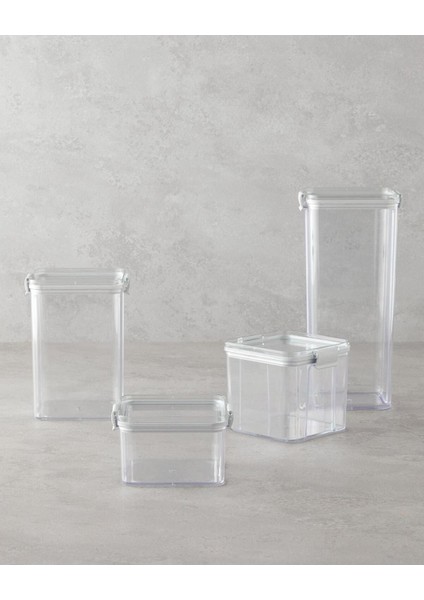 Şeffaf 450 ml Plastik Saklama Kabı Ekru Renkli, Pratik ve Dayanıklı Ürün fırsatları