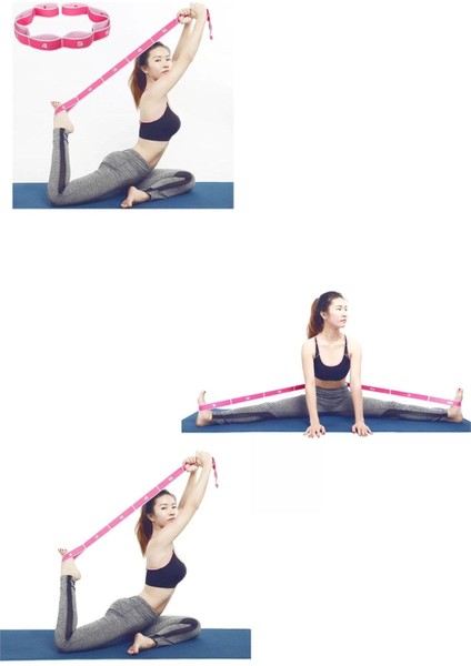 Gri Renkli Çok Amaçlı Esneme ve Direnç Lastiği, Pilates ve Yoga Için Uygun fiyatları