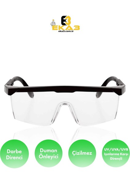 Profesyonel Güvenlik Gözlük Seti, 5'li Paket, Iş Güvenliği Koruyucu Gözlükleri indirimleri