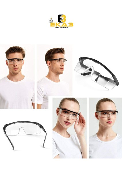 Profesyonel Güvenlik Gözlük Seti, 5'li Paket, Iş Güvenliği Koruyucu Gözlükleri