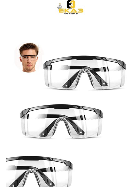 Profesyonel Güvenlik Gözlük Seti, 5'li Paket, Iş Güvenliği Koruyucu Gözlükleri