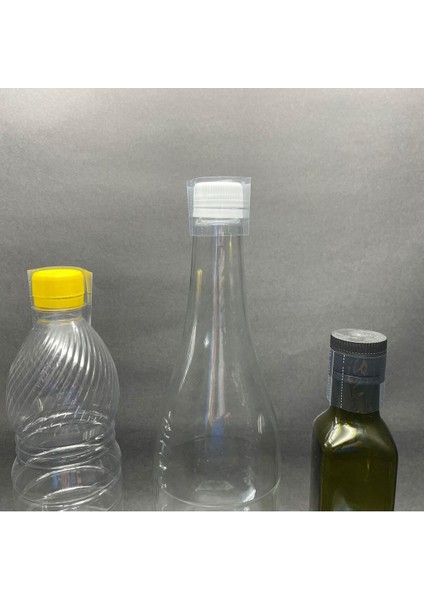 Şişe ve Kavanoz Için 28-31 mm Emniyet Garanti Bandı, Şeffaf, 100 Adet fiyatları