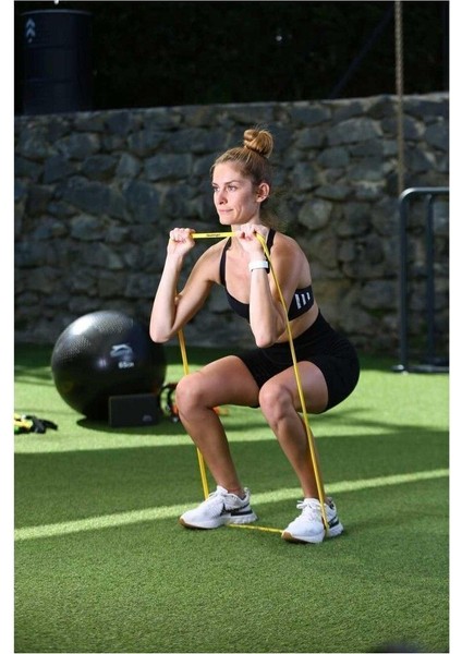 Sarı Renkli Direnç Bandı, 15-20 kg Dayanıklılık, Ev ve Spor Kullanımı Için Ideal fiyatları