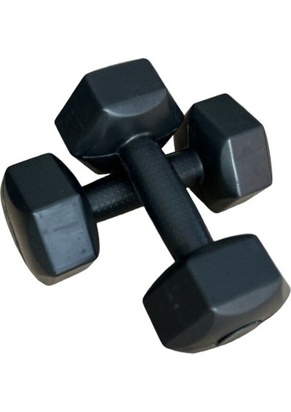 4 kg x 2 Adet Köşeli Plastik Dambıl Ağırlık Seti, Siyah, Ekonomik ve Hafifliğin Keyfi fiyatları