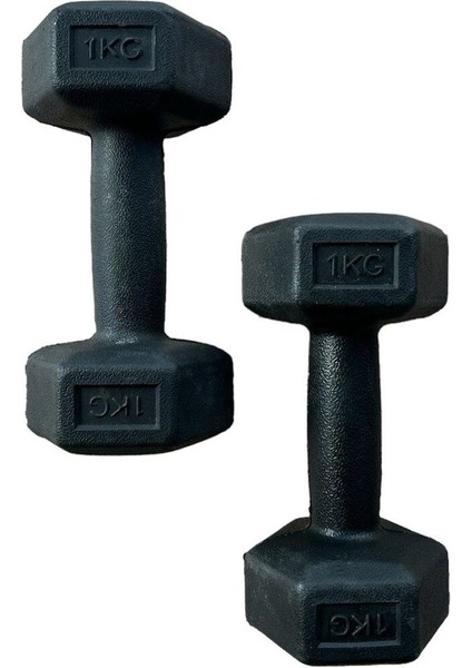4 kg x 2 Adet Köşeli Plastik Dambıl Ağırlık Seti, Siyah, Ekonomik ve Hafifliğin Keyfi modelleri