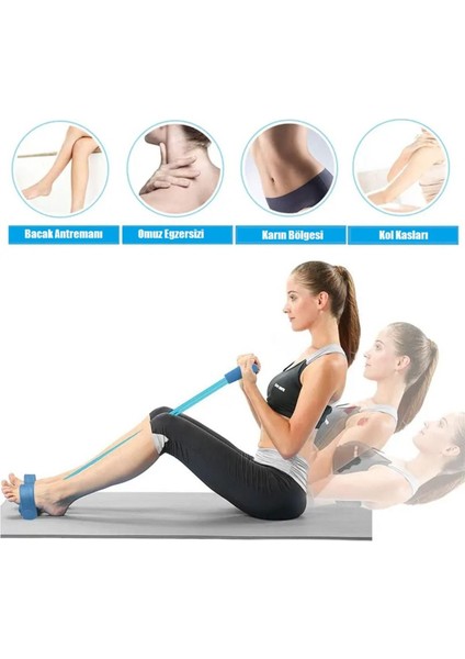 Vücut Şekillendirme Seti, Mekik Aleti ve Kondisyon Küreği, Mavi Renk fırsatları