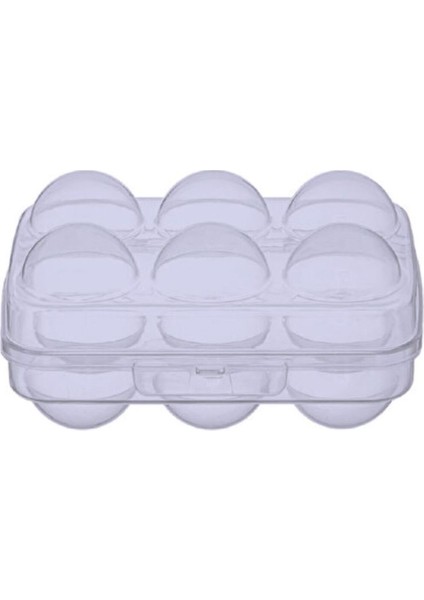 Şeffaf 6'lı Yumurta Saklama Kabı, Şık ve Kullanışlı Mutfak Düzenleyici