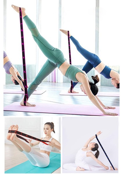 8 Seviyeli Esnek Direnç Bandı, Spor ve Yoga Için Ideal, Dayanıklı ve Çok Yönlü Kullanım fiyatları